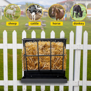🌾 hay nets & racks for mini highland cows – clean feeding, less waste! 🐮